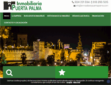 Tablet Screenshot of inmobiliariapuertapalma.com